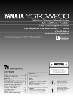 Yamaha YSTSW-200-Owners-Manual 